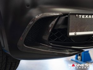 Alfa Romeo Stelvio Carbon Fiber Front Bumper Flaps - Quadrifoglio